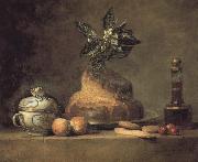 Jean Baptiste Simeon Chardin There is the still-life pastry cream china oil painting artist